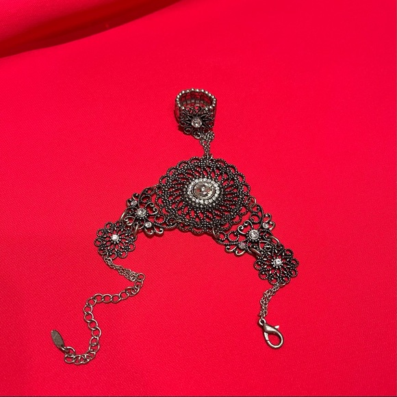 Vintage VCLM Chain Ring Bracelet Mandala - Picture 2 of 15